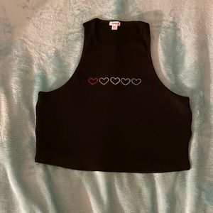 Garage black tank top